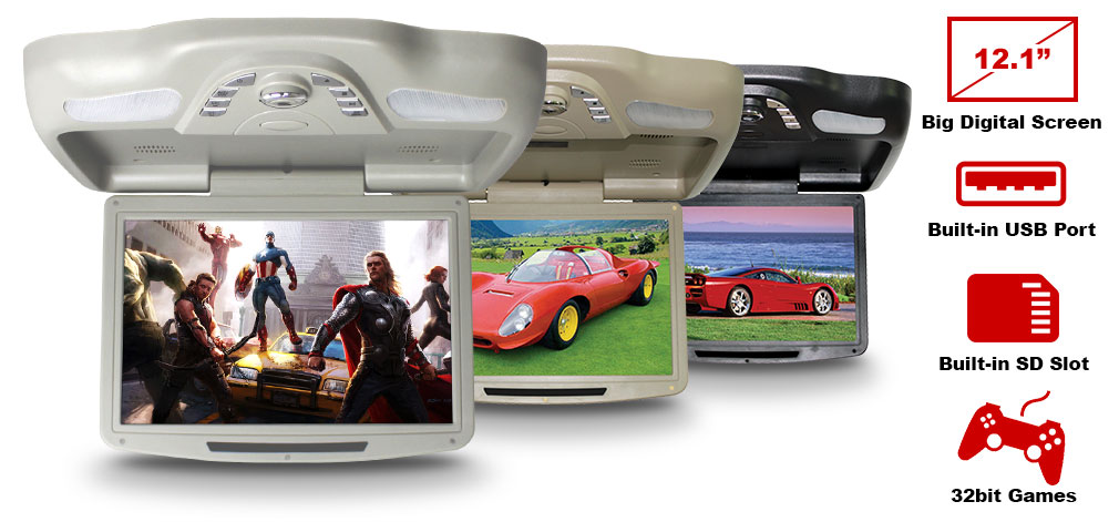 Fantastic Features of the Roof Mount DVD Player